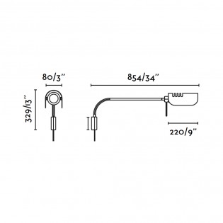 Wall lamp Martinica Brazo XL