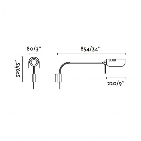 Wall lamp Martinica Brazo XL