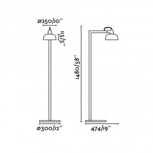 Floor lamp Tatawin Metal