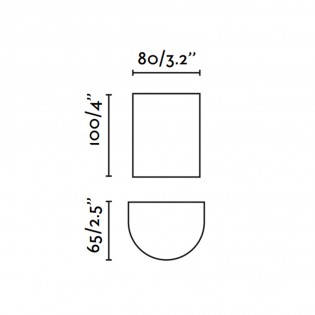 Wall lamp Sole Liso