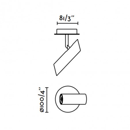 Ceiling spotlight LED Leo (3.5W)