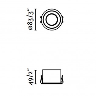 Empotrable de techo LED Dop (8W)