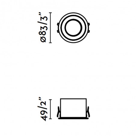 Empotrable de techo LED Dop (8W)