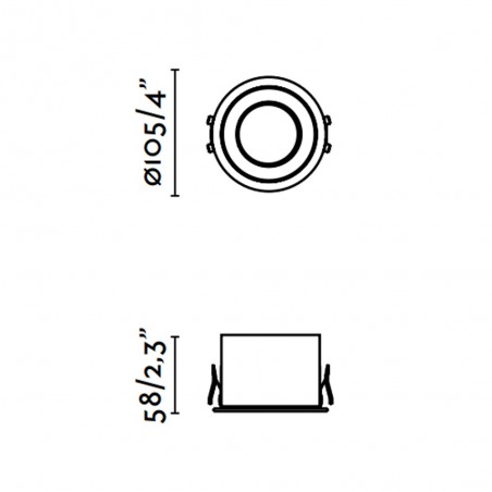 Empotrable de techo LED Dop (15W)