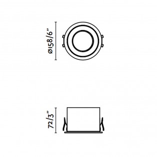 Empotrable de techo LED Dop (33W)
