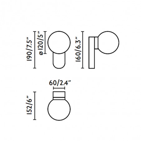 LED wall light for bathrooms Mabe (6W)
