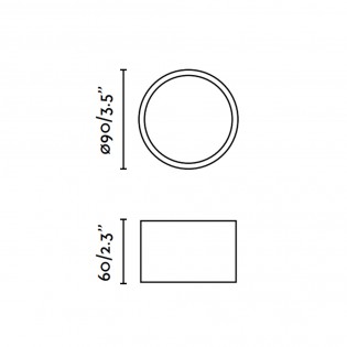 Flush light LED Mizu (8W)