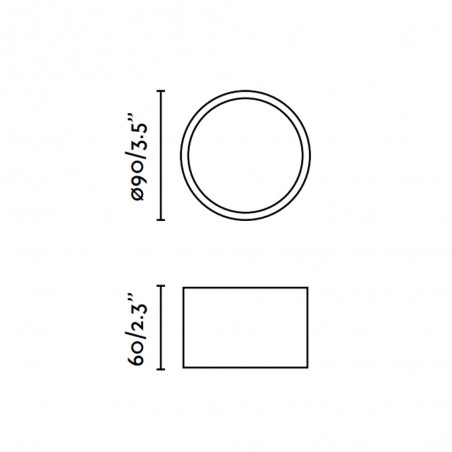 Flush light LED Mizu (8W)