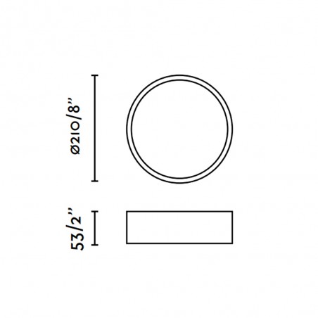 Flush light LED Aris (20W)