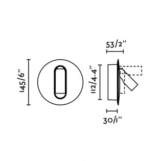 Timit LED wall lamp with USB (4.5W)