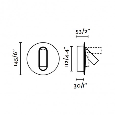 Timit LED wall lamp with USB (4.5W)