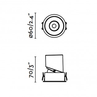 Empotrable orientable LED Lox (9W)