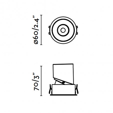 Empotrable orientable LED Lox (9W)