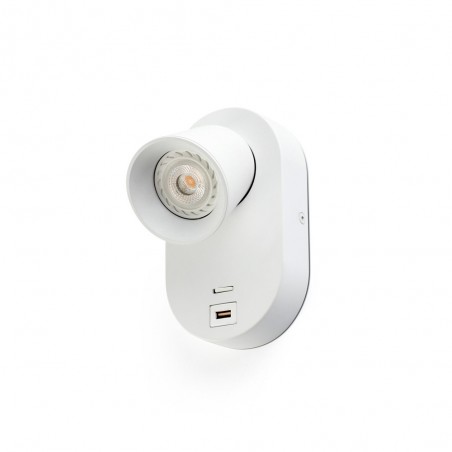 Corb USB reader wall lamp