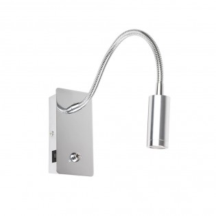 Wall light LED reader with USB Juliet (3W)