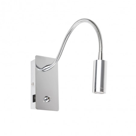 Aplique de pared con lector LED Juliet USB (3W)