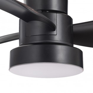 LED Fan E27 Debu Black CCT Dim (15W)