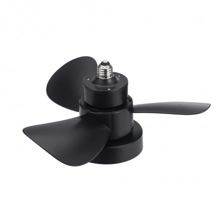 LED Fan E27 Debu Black CCT Dim (15W)