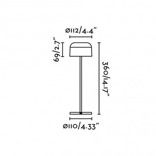 Rechargeable table lamp LED Mavis (3W)