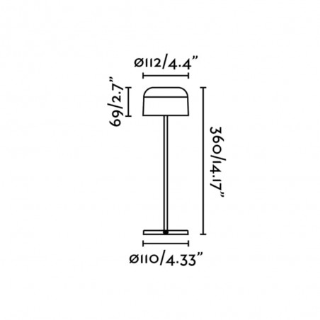 Rechargeable table lamp LED Mavis (3W)