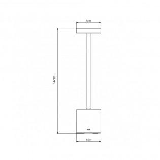 LED rechargeable battery table lamp Freya Dim (3W)