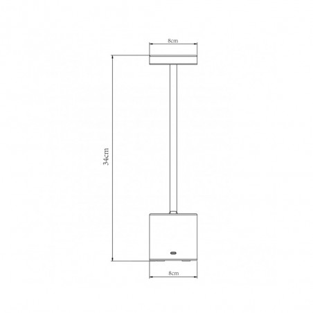 Lámpara de mesa batería recargable LED Freya Dim (3W)