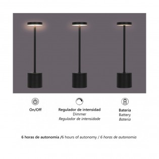 LED rechargeable battery table lamp Freya Dim (3W)