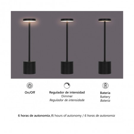 LED rechargeable battery table lamp Freya Dim (3W)