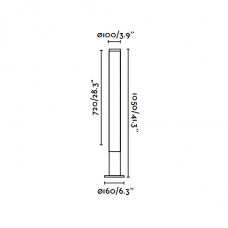 Baliza de exterior LED Tura (28W)