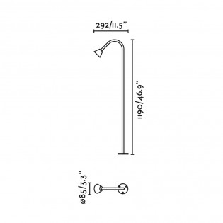 Outdoor beacon LED Lily 119 24V. (3W)