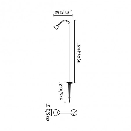 Beacon with pickaxe LED Lily 119 24V. (3W)