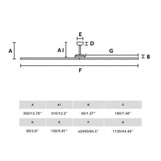 Ceiling Fan Bigwood XXL