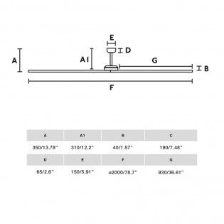 Ceiling Fan Bigwood XL