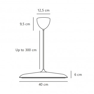 Lámpara colgante LED Artist 40 II (25W)