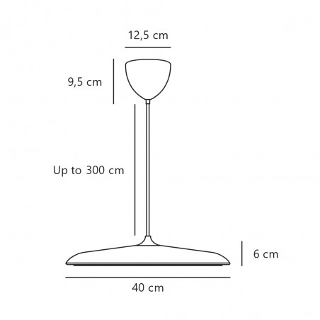 Lámpara colgante LED Artist 40 II (25W)