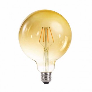 Light bulb LED Globe 125 caramel (4W-warm)