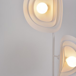 Lámpara de pie Selenitis (2 luces)