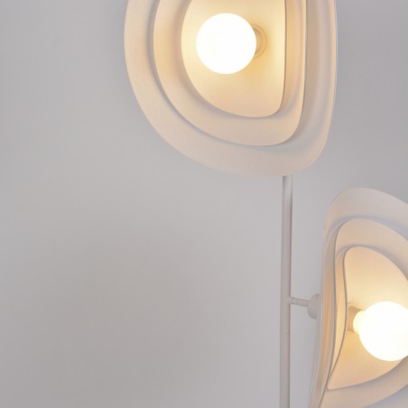 Lámpara de pie Selenitis (2 luces)