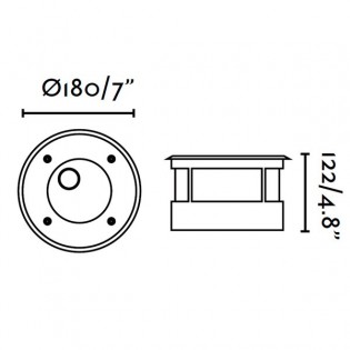 Empotrable exterior LED SALT (9W)