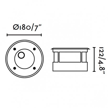 Empotrable exterior LED SALT (9W)