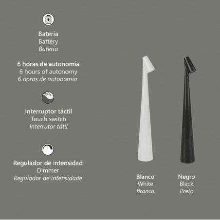 Lámpara de mesa LED Belice (3W)