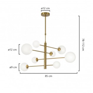 Ceilling lamp Cosmica (8 Lights)