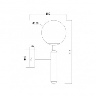 Aplique de pared Ficus