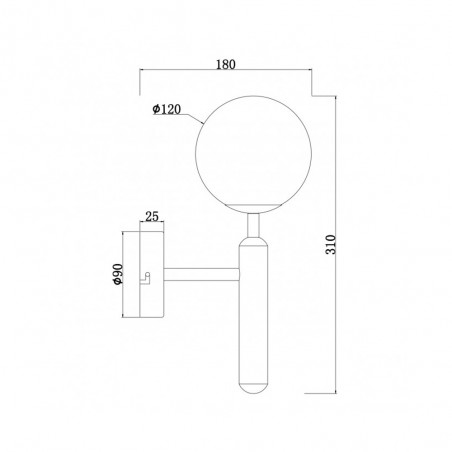 Aplique de pared Ficus