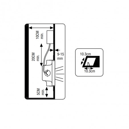 Empotrable de pared LED Tuk (2W)