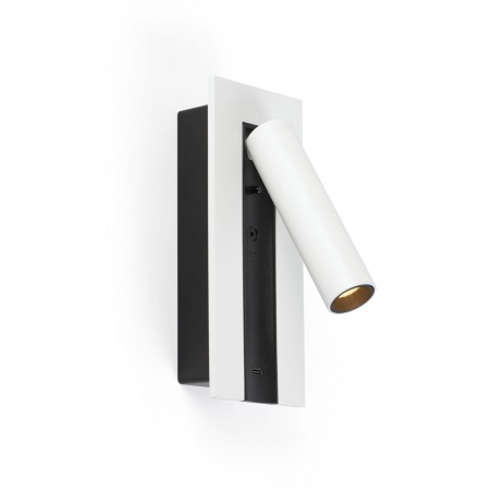 Aplique de pared lector LED con USB Gabo (4W)