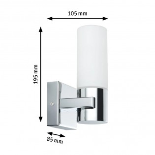 Set de 2 apliques de pared para baños Gemini