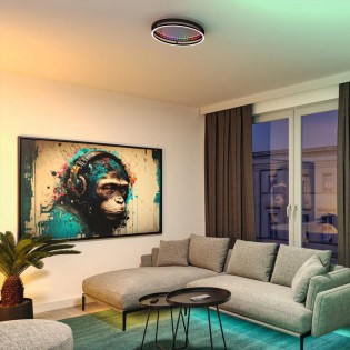 Plafón de techo LED 3D Spaceglow One Dim (34,5W)