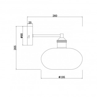 Wall lamp Mossi