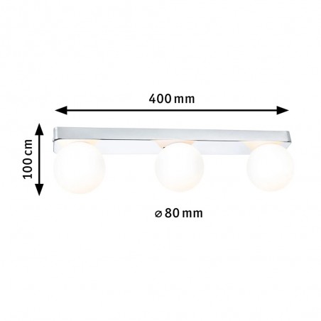 Aplique de pared para baños Gove (3 luces)